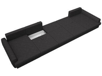 Диван П-образный Лига-057 НПБ МегаЛонг, замша JOLY