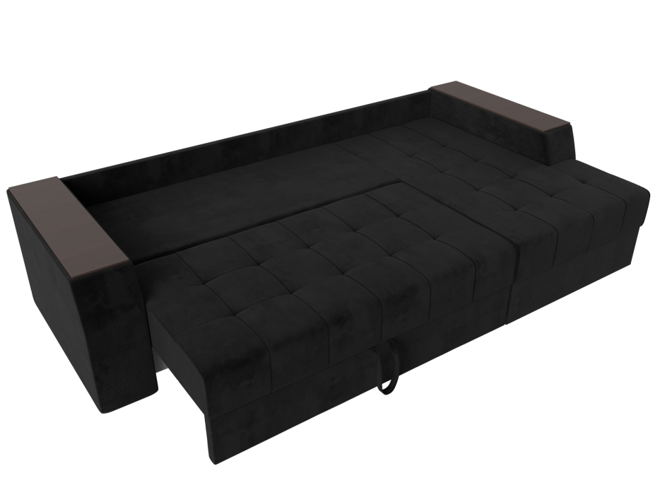 Диваны угловые в гостиную, Угловой диван Эмир БС правый угол, велюр