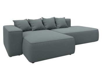 Диван угловой Лига-065 угол левый, рогожка Амур