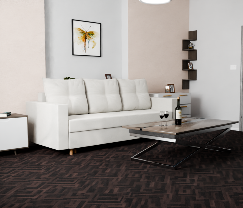 Диваны кровати со спальным местом, Прямой диван Гармония,еврокнижка,велюр