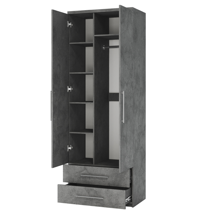 Для одежды, Шкаф комбинированный с ящиками Мелодия МКЯ-22 80х60