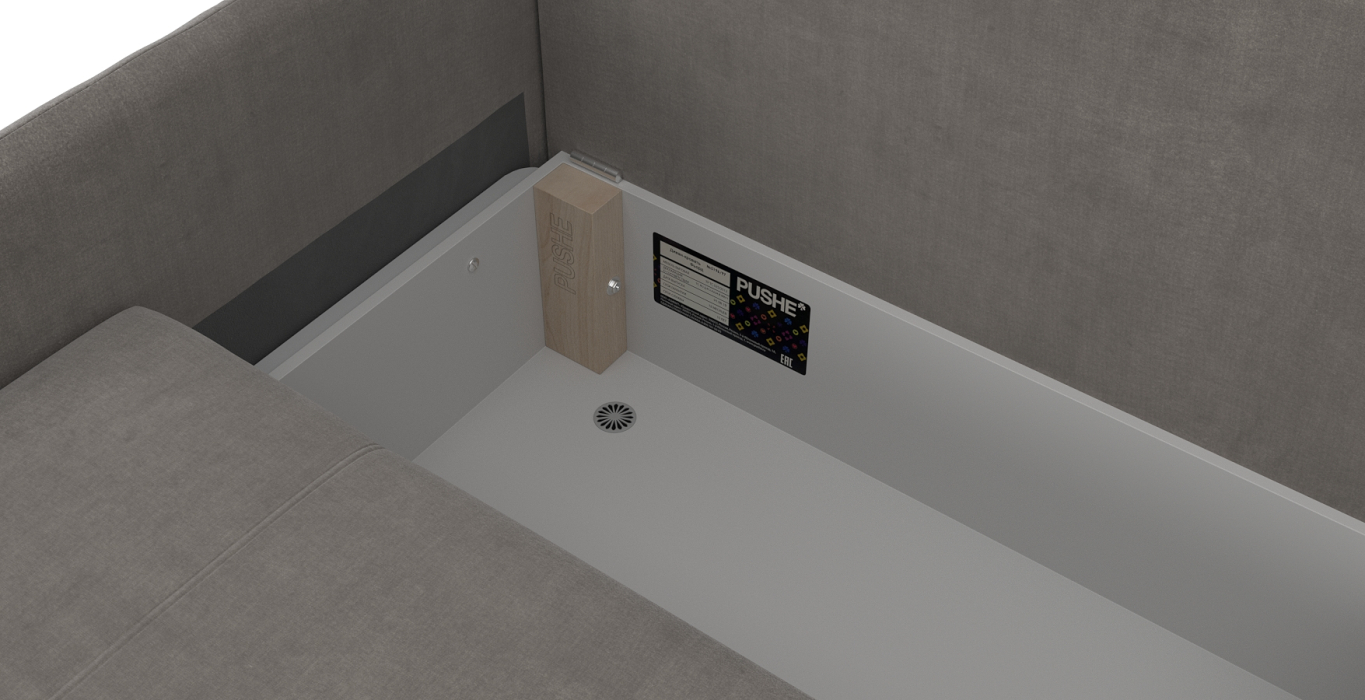 Дизайнерские диваны для гостиной, Диван-кровать Арти slim, велюр