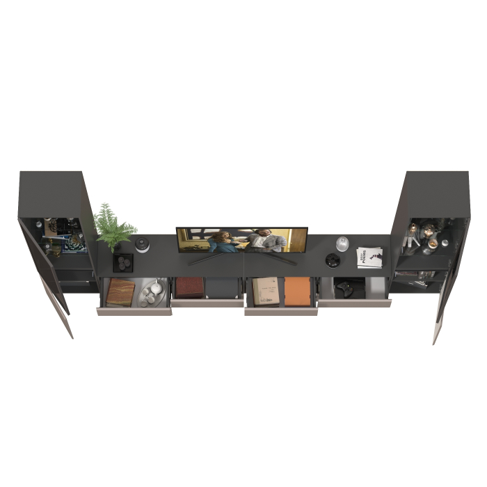 Стенки для гостиной, Сидней стенка для гостиной модульная № 130