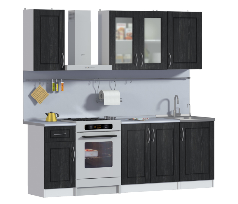 Кухонные гарнитуры, Катя Кухня Дуб Шеффилд