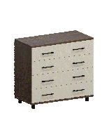 Комоды, Модульная система Грейс Комод КМ-5031  Гикори Джексон Темный