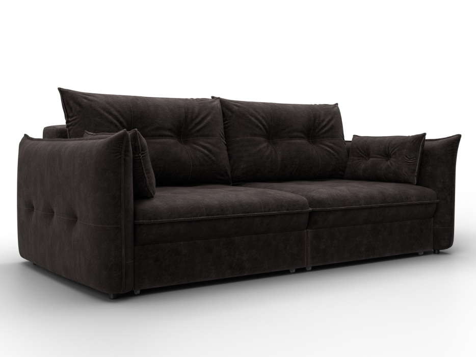 Диваны еврокнижки, Диван прямой Лига-100 НПБ, велюр BRUT