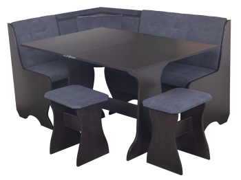 Кухонный уголок Стиль 1Л (со столом СТ3) Дуб венге / велюр