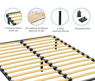 Ортопедическое основание 120х200 см