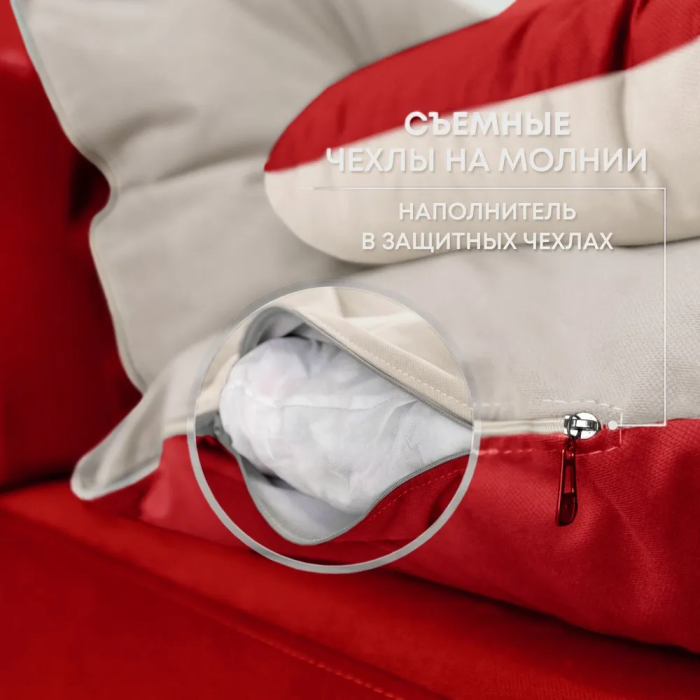 Дизайнерские диваны для гостиной, Бескаркасный диван-кровать Клиффорд 1950*930 мм велюр