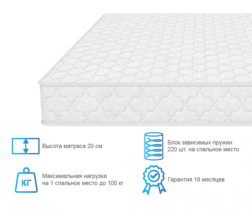 Другие размеры, Матрас ARMOS Авиньон (Jacgard) 180х200 см