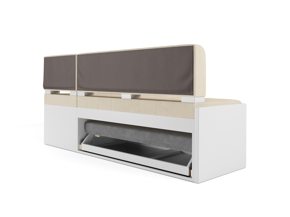 Кухонные уголки, Диван угловой кухонный Ганновер (Бархат) 176х82х104 см