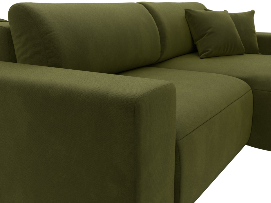 Диваны угловые в гостиную, Диван угловой Лига-036 Классик правый угол, микровельвет