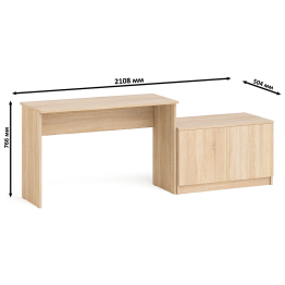 Стол письменный 1200 Мори с тумбой с дверками