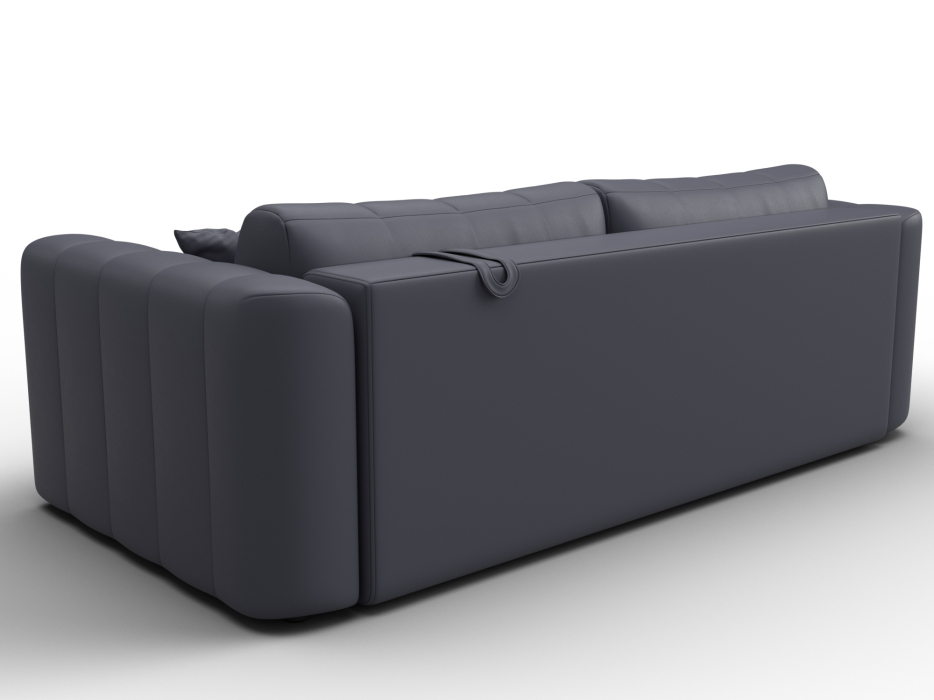 Диваны с ящиком для белья, Диван прямой Лига-062 НПБ, Экокожа GRIFON