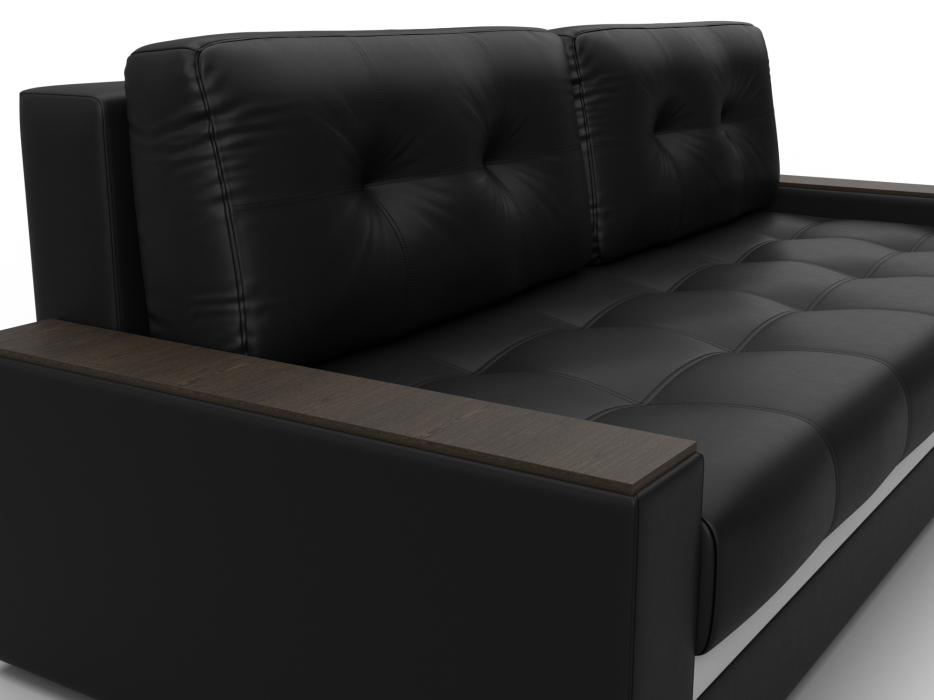 Диваны прямые, Диван прямой с декором Лига-096 НПБ, экокожа