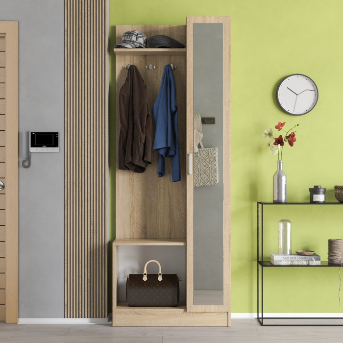 Прихожие, Прихожая с зеркалом в маленькую прихожую РВК Камелия-8