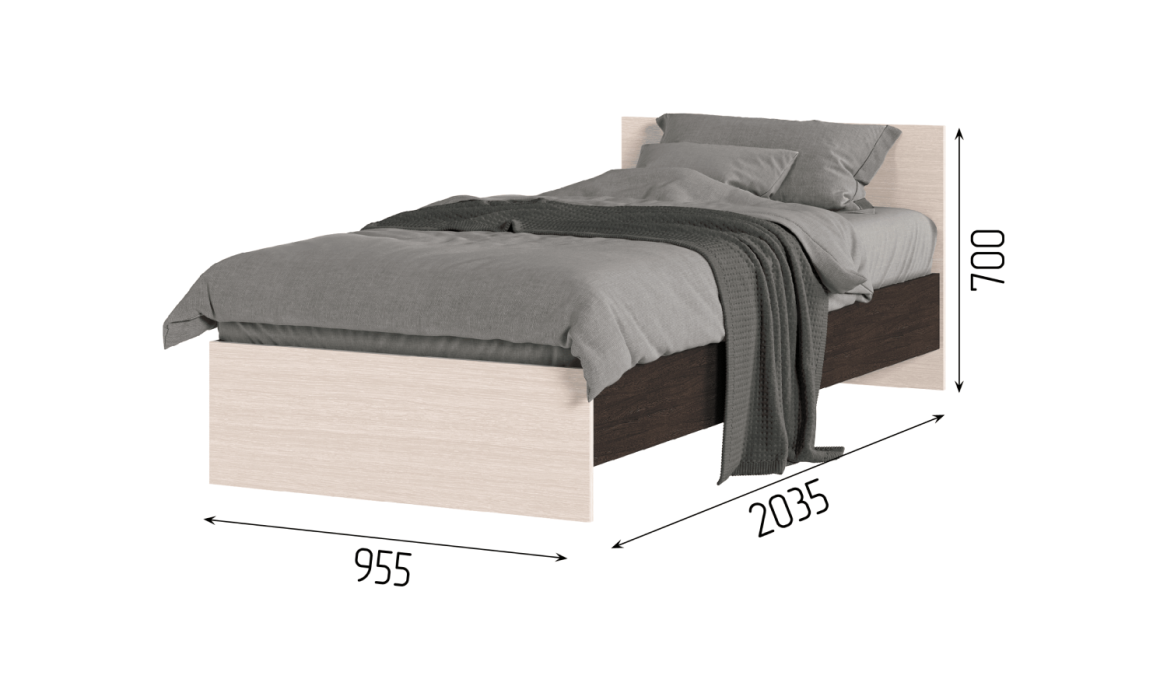 Кровати, Кровать КР-555 Спальня БАССА