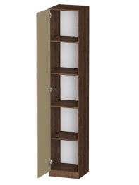 Распашной шкаф Лайф с полками 40*40*215 Дуб экспресив