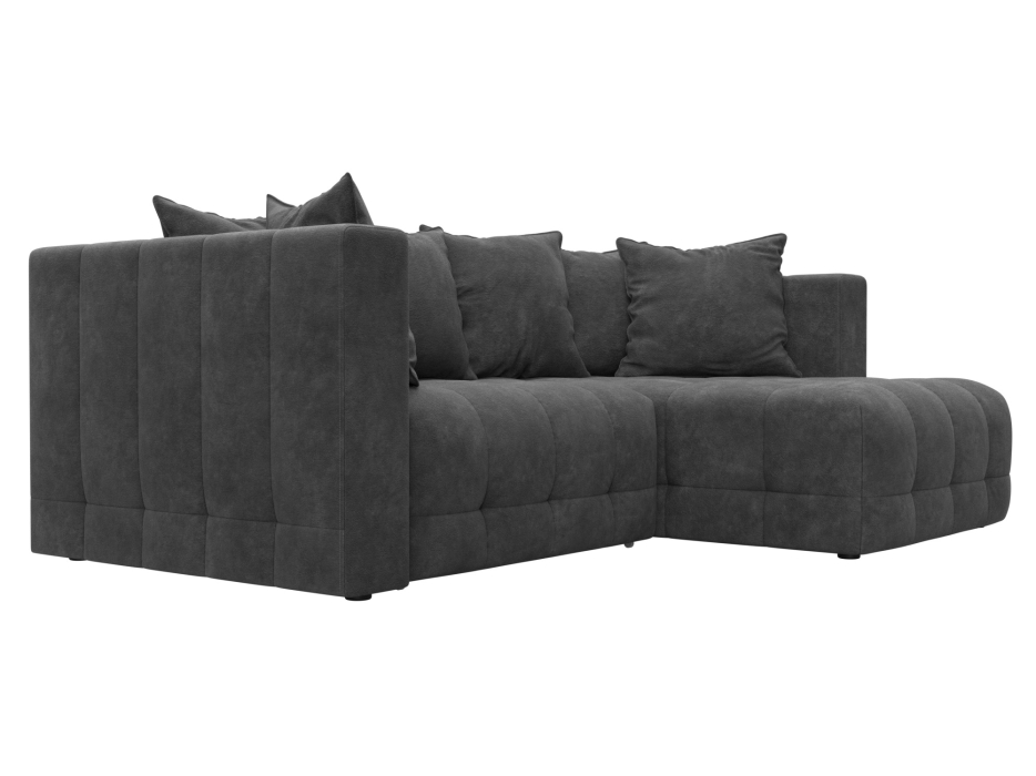 Диваны еврокнижки, Диван угловой Лига-052 НПБ угол универсальный, велюр BRUT