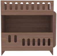 Кровати двухъярусные, Двухъярусная кровать cо сплошным бортом ДС-260 80x180