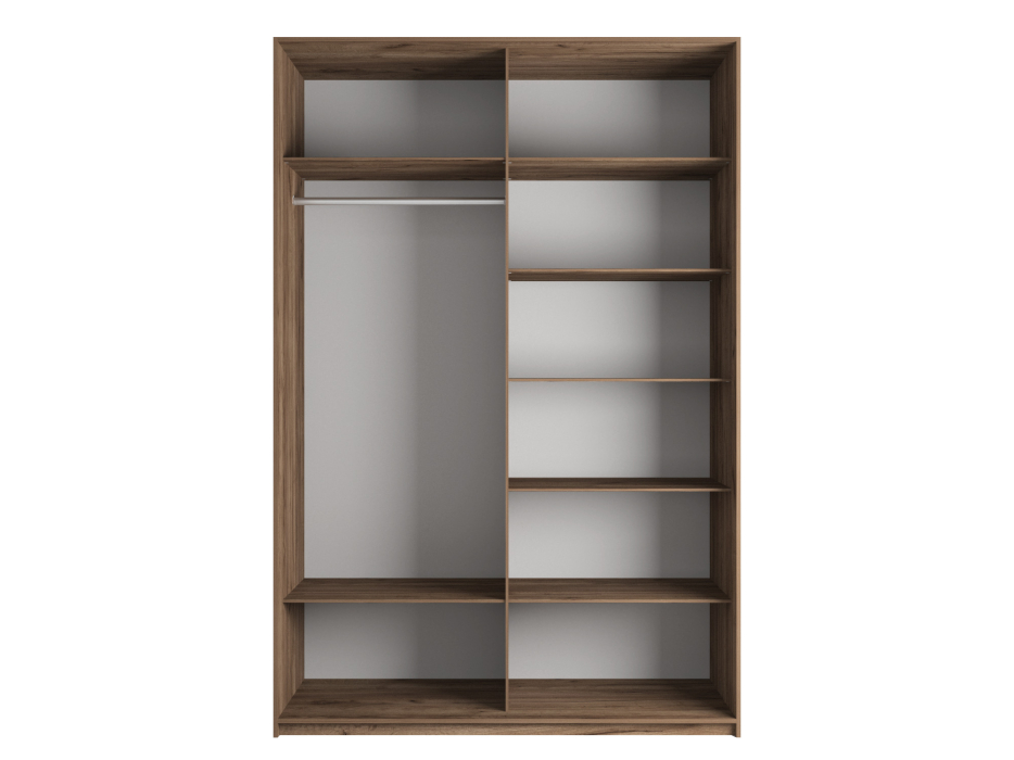 Шкафы-купе 2-х дверные, Шкаф-купе Эста 2-х дверный (8 Стекол Лабиринт бронза) 2400х2000х660