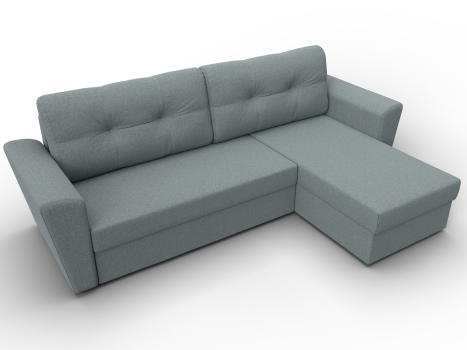 Диваны угловые в гостиную, Угловой диван Амстердам Лайт правый угол, рогожка Амур