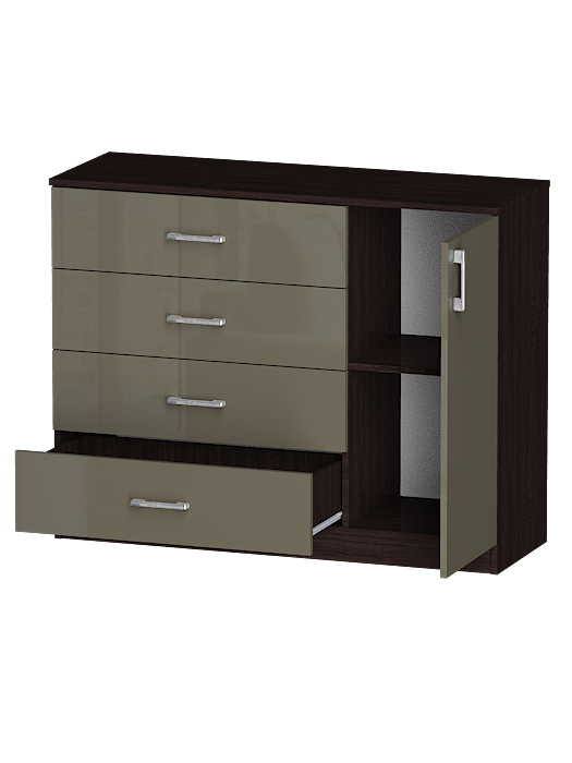 Комоды, Комод Лайф 115*40*90 Венге