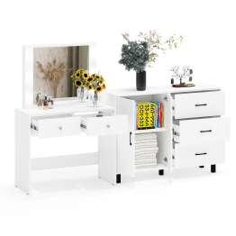 Комод 123-1204 и косметический столик с подсветкой СТ-5