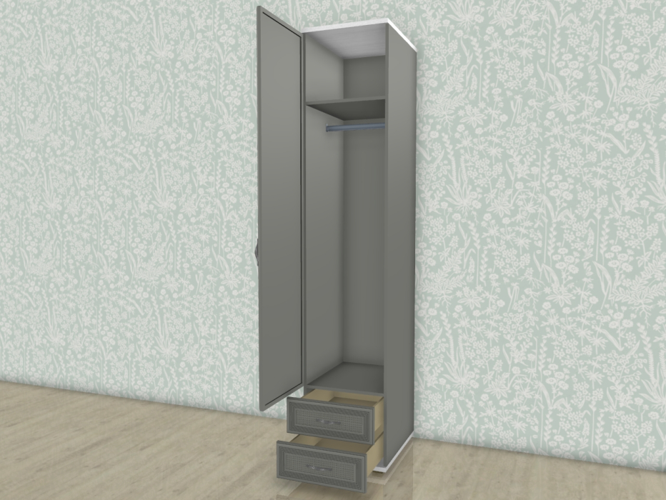 Шкафы одностворчатые, Модульная система Карина Шкаф ШК-1022