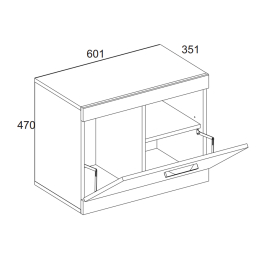 Тумба для обуви 1D, OSKAR