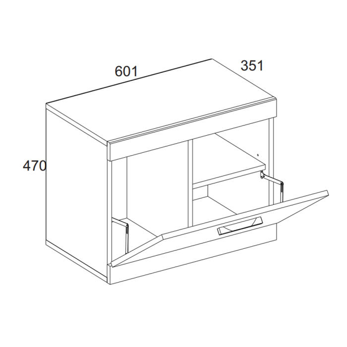 Обувницы, Тумба для обуви 1D, OSKAR