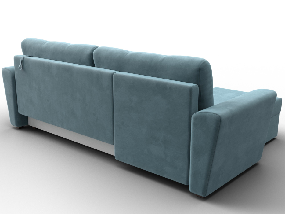 Диваны угловые в гостиную, Угловой диван Амстердам Лайт левый угол, велюр