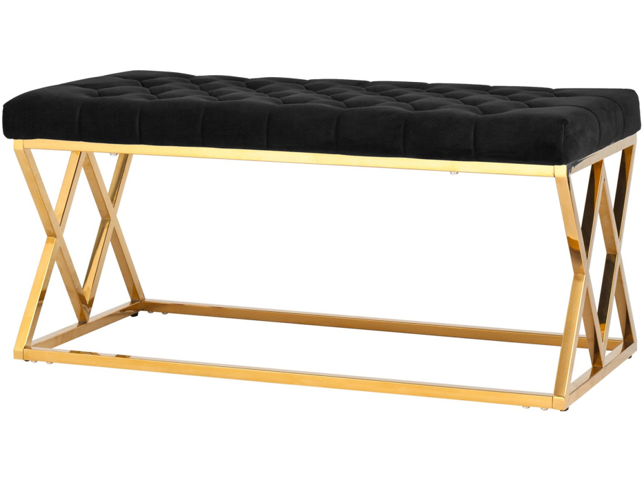 Банкетка в прихожую, Банкетка-скамейка STOOL GROUP ИНСИГНИЯ (Сталь золото)