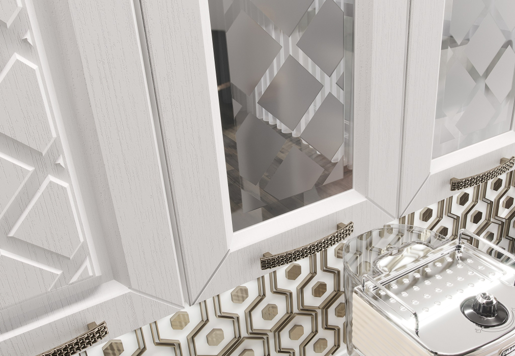 Кухонные гарнитуры, Кухня Агава Акация белая МДФ 1,6 м