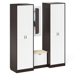 Прихожая П-6 компоновка № 8 МДФ фрезеровка ромб