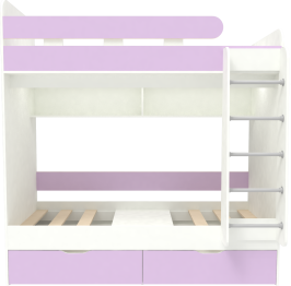 Двухъярусная кровать Юниор 5 80x160 Белый