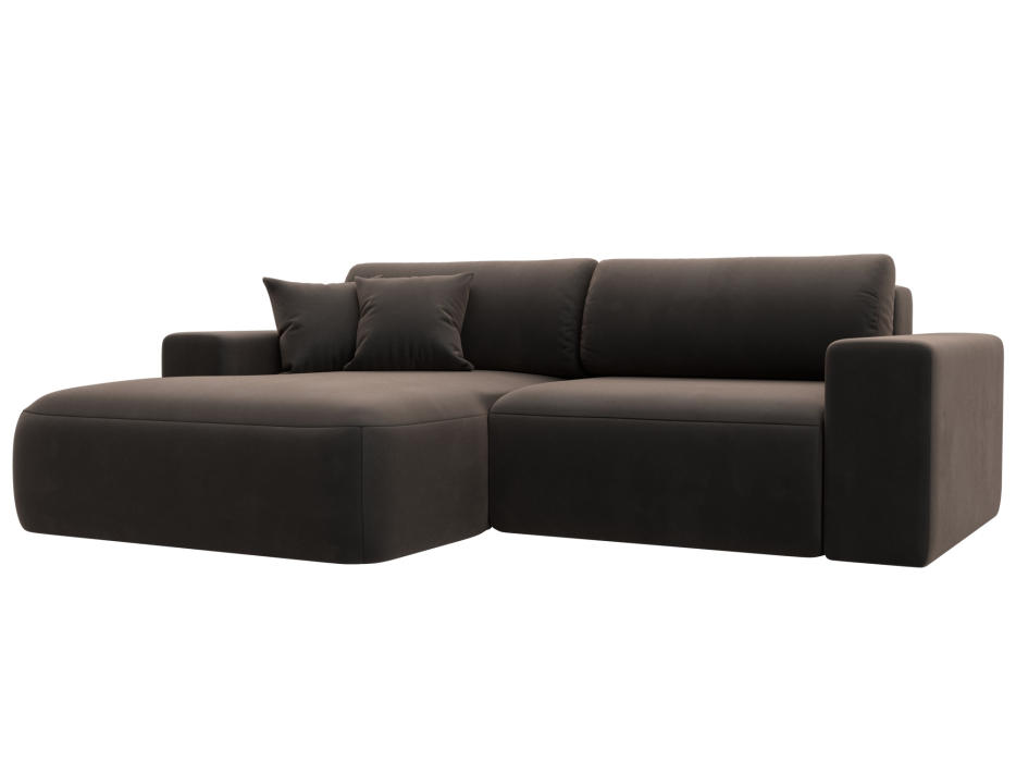 Диваны угловые в гостиную, Диван угловой Лига-036 Классик левый угол, велюр