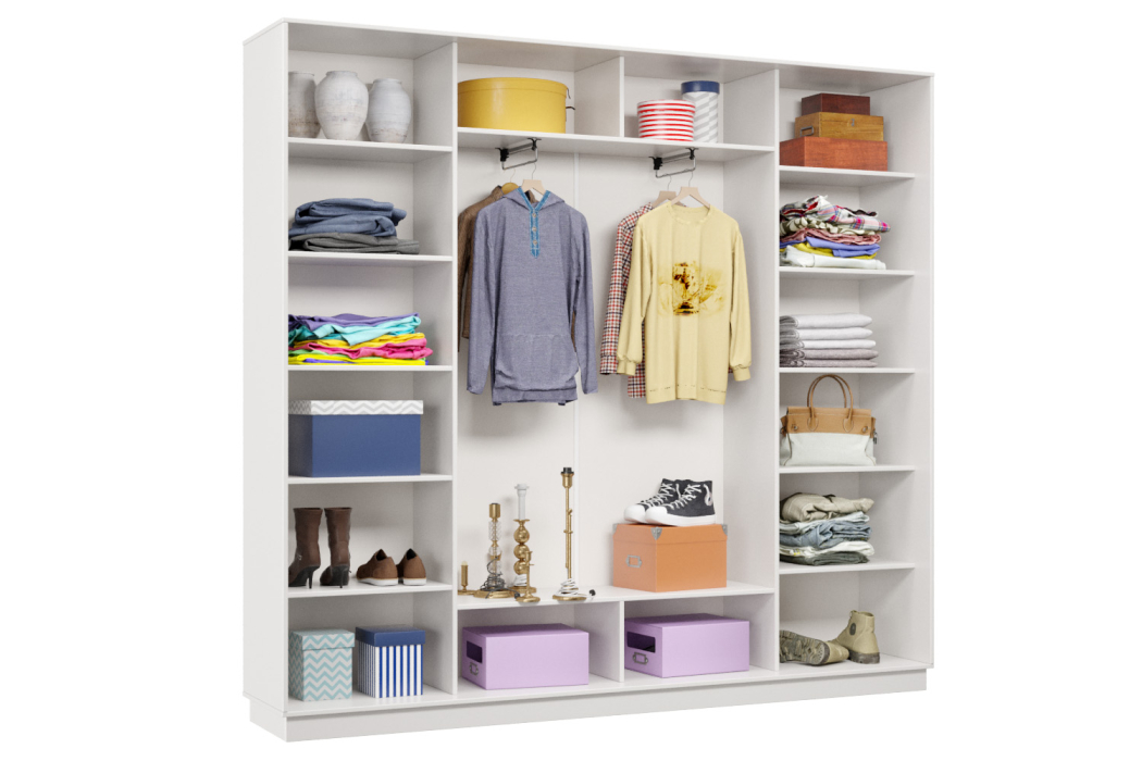 Шкафы-купе, Шкаф-купе Премьер Лайт 57 (08;05;08) трехдверный