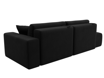 Диван прямой Лига-036 Модерн подлокотник справа, микровельвет