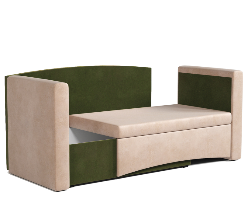 Диваны прямые кухонные, Кушетка Чарли велюр