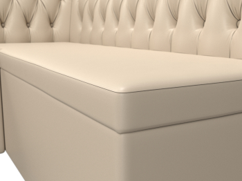 Кухонный угловой диван Мирта левый угол, экокожа