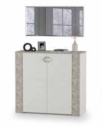Комод с зеркалом Амели 13.107+Зерк шёлковый камень/бетон чикаго беж