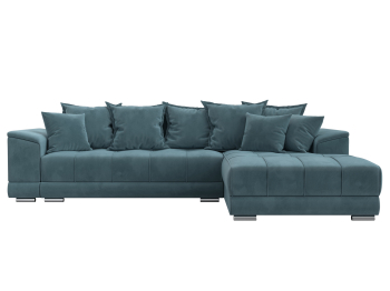 Угловой диван НордСтар правый угол, велюр