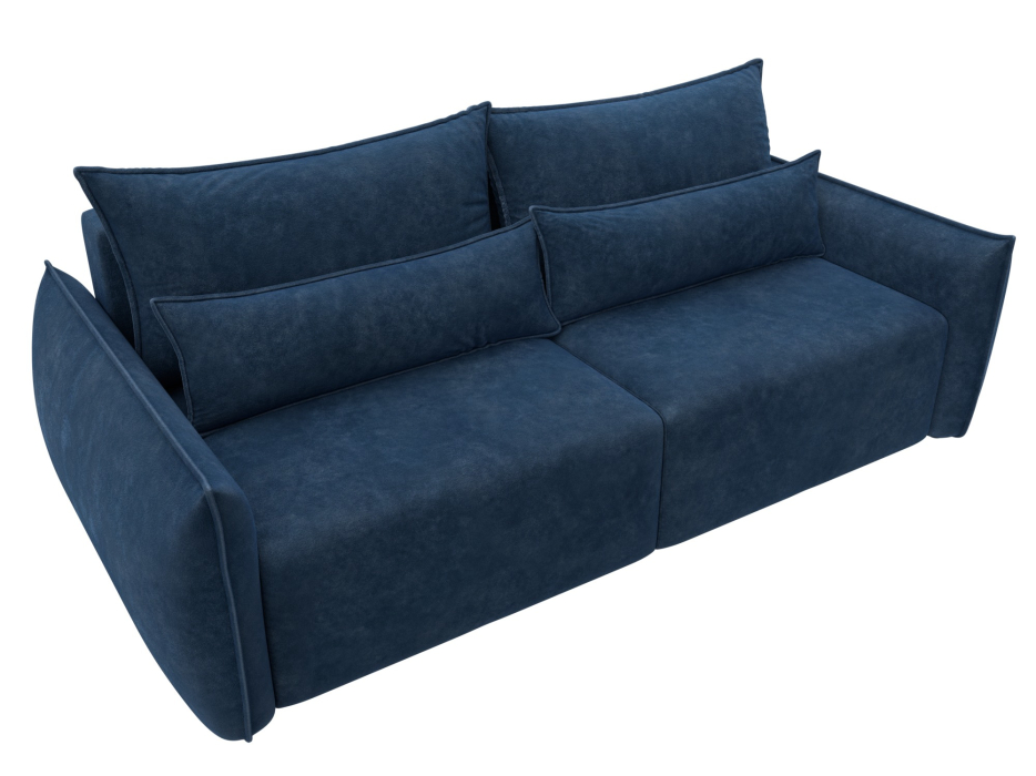 Диваны еврокнижки, Диван прямой Лига-051 НПБ, велюр BRUT