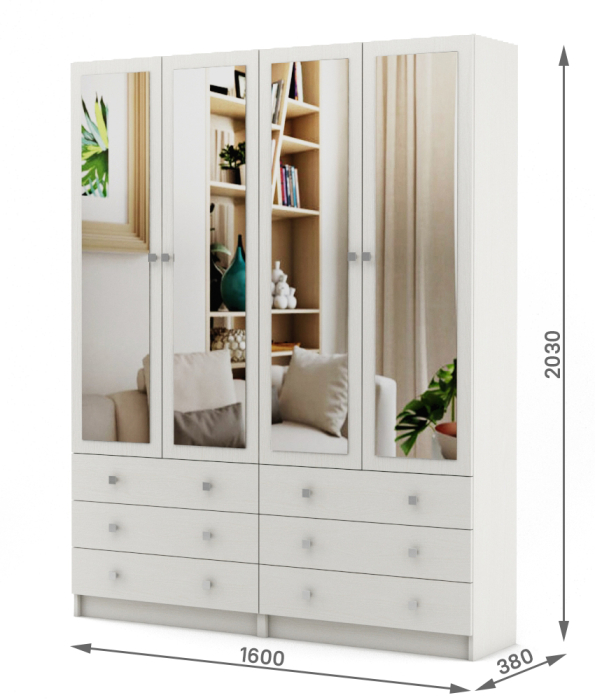 Шкафы распашные, Шкаф Бостон-23