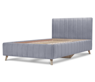 Кровать с мягким изголовьем Монако 140, микровелюр