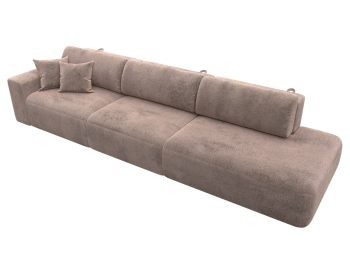 Диван прямой Лига-036 НПБ Модерн Лонг подлокотник слева, велюр TOWER