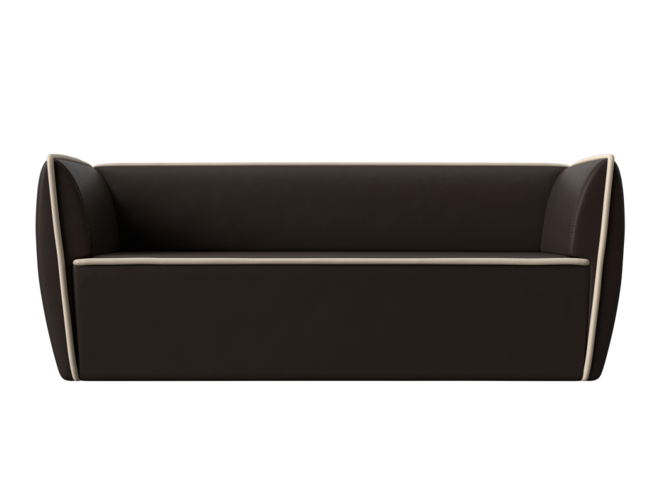 Дизайнерские диваны для гостиной, Прямой диван Бергамо 3-х местный, экокожа