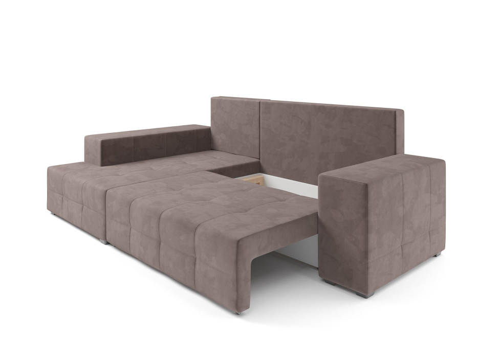 Диваны угловые в гостиную, Диван угловой Монреаль Левый угол (Велюр)