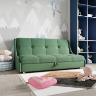 Диваны кровати со спальным местом, Прямой диван Куба на 1200 ППУ, велюр